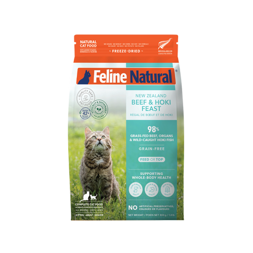 Feline Natural Grain-Free Fd Nz Beef & Hoki Feast 800G 