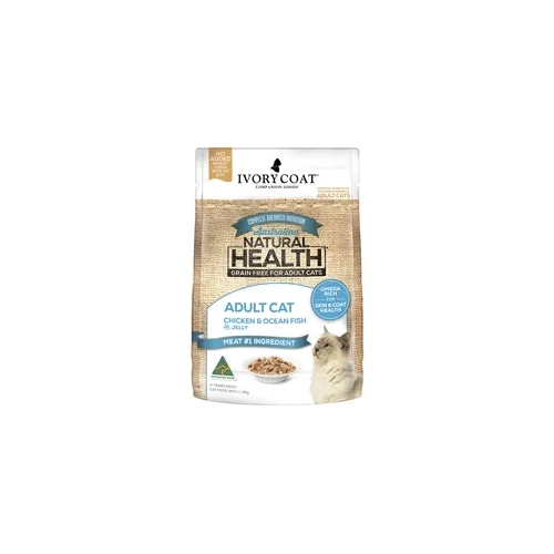 Ivory Coat Cat Adult Chicken & Ofish In Jelly 85G  12Pk(Om12) 
