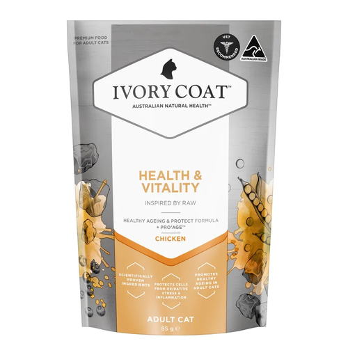 Ivory Coat Inspired By Raw Cat Health & Vitality 85G 12Pack 