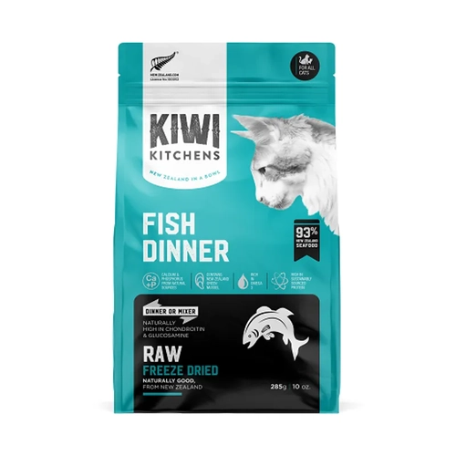 Kiwi Kitchens Freeze Dried Fish Cat Dinner 285G 