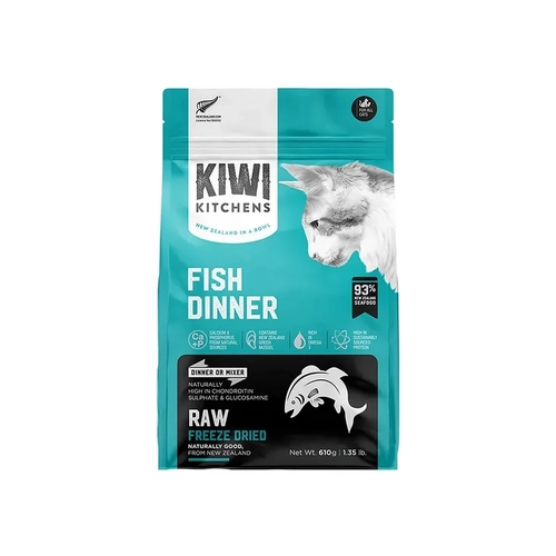 Kiwi Kitchens Freeze Dried Fish Cat Dinner 610G 