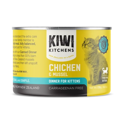 Kiwi Kitchens Kitten Chicken & Mussel 170G 18Pk(Om18) 