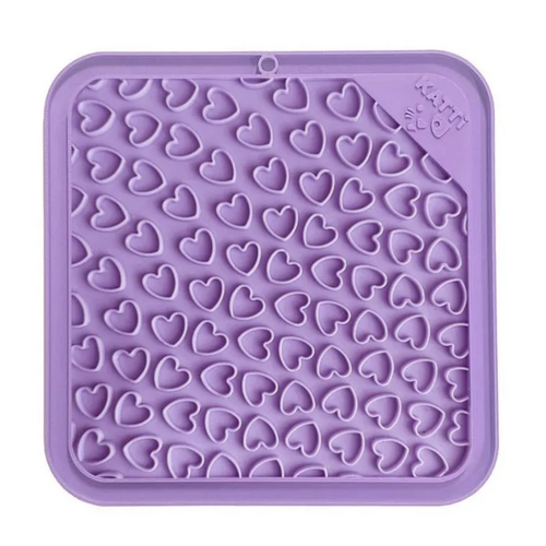 Katti Lickin Mat Heart Purple  