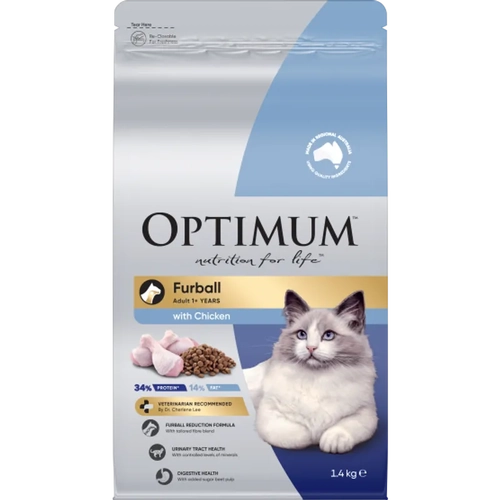 Optimum Cat Furball Chicken 1.4Kg 