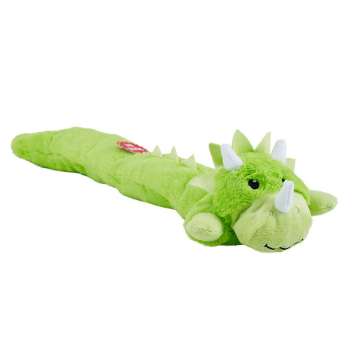 Charming Pet Longidudes Extra Long 75cm Plush Squeaker Dog Toy - Dino