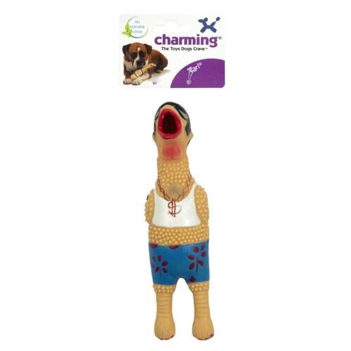Charming Pet Squawkers Extreme Squeaker Latex Dog Toy - Earl - Large