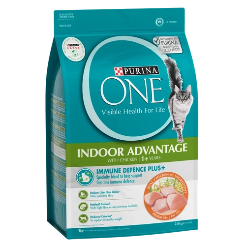 Purina One Cat Adult Dry Indoor Chicken 2.8Kg 