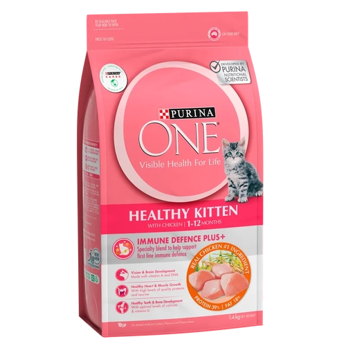 Purina One Kitten Dry Active Chicken 1.4Kg 