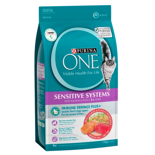 Purina One Cat Adult Dry Stve Salmon & Tuna 1.4Kg 