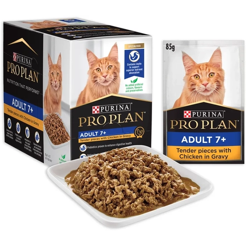 Pro Plan Senior 7+ Cat Chicken Pouch 85G 12Pk (Om12) 