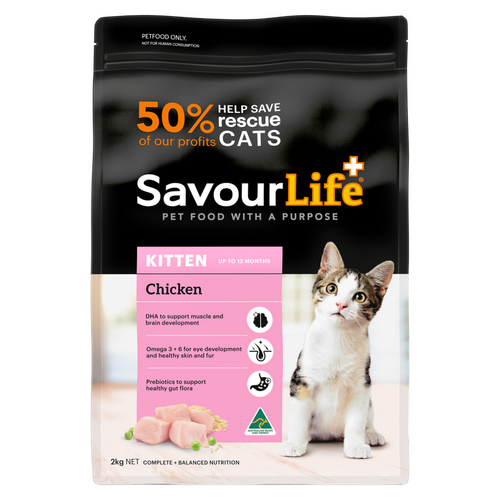 Savourlife Chicken Kitten Dry Food 2Kg