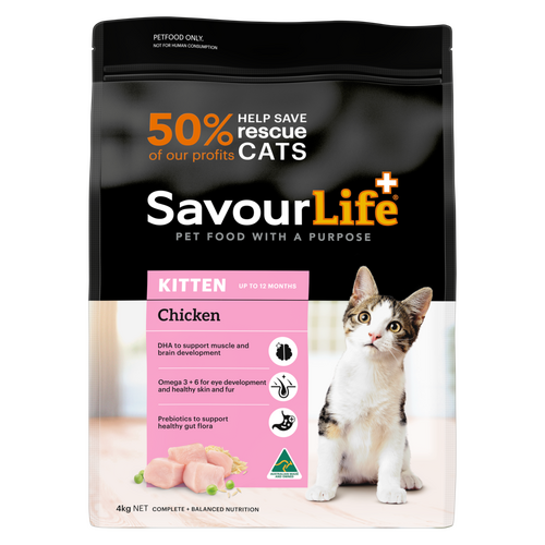 Savourlife Chicken Kitten Dry Food 4Kg