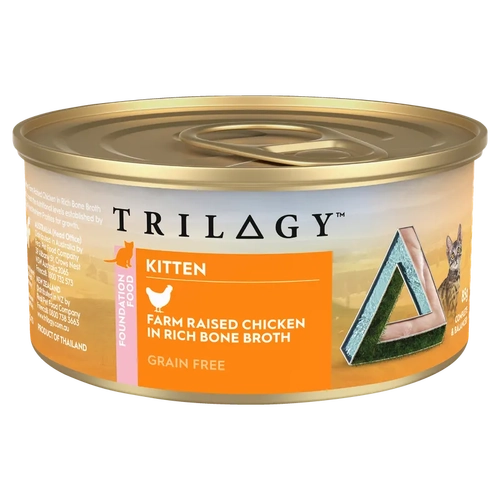 Trilogy Kitten Chicken In Bone Broth 85G 24Pk (Om24) 