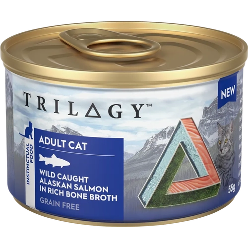 Trilogy Adult Salmon In Bone Broth 85G 24Pk (Om24) 
