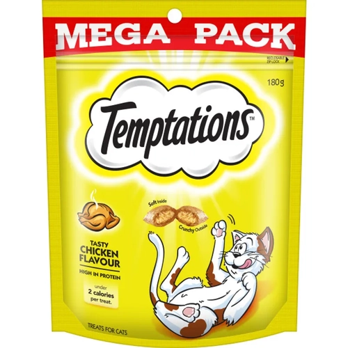 Temptations Snacks Tasty Chicken 180G 5Pk(Om5) 