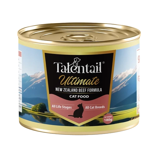 Talentail Ultimate New Zealand Beef Cat Food 180G X12 (Om12) 