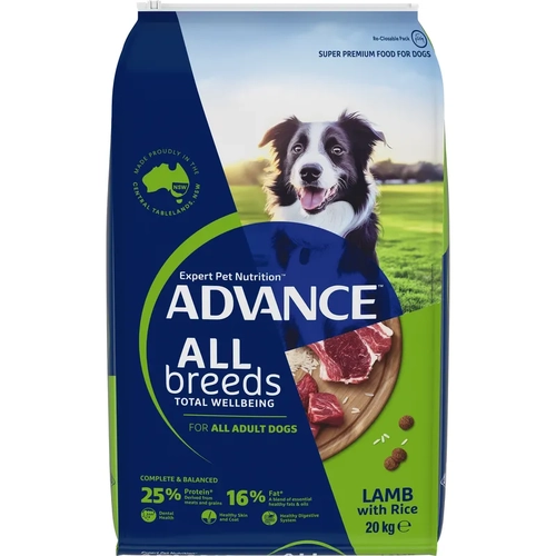 Advance Dog All Breed Lamb Rice 20Kg 