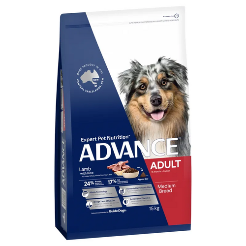 Advance Dog Adult Medium Breed Lamb With Rice 15Kg 