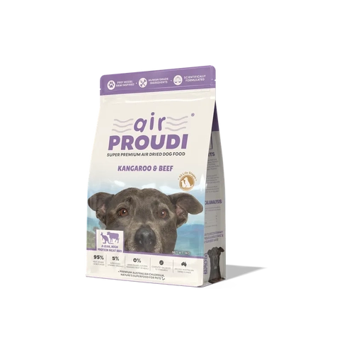 Airproudi Premium Air-Dried Dog Food Kangaroo & Beef 1Kg