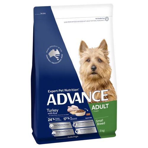 Advance Dog Adult Small Breed Turkey With Rice 3Kg 