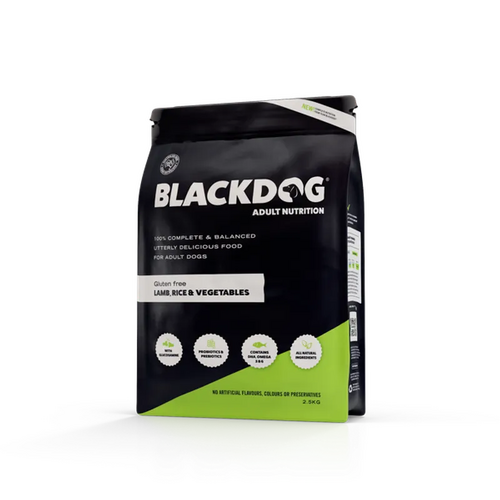 Black Dog Adult Lamb Rice & Vegetables 2.5Kg 