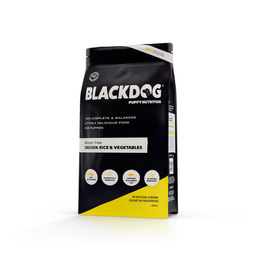 Black Dog Puppy Chicken & Rice 1.5Kg 