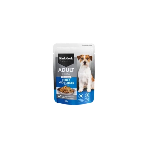 Black Hawk Original Adult Fish & Vegetables 85G 12Pk (Om12) 