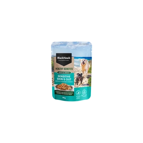Black Hawk Healthy Sensitive Skin & Gut 85G 12Pk (Om12) 