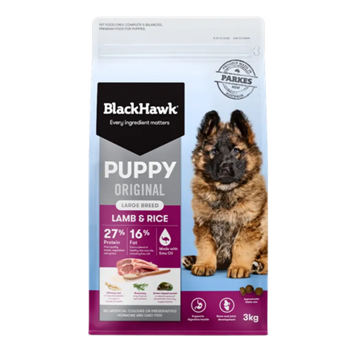 Black Hawk Puppy Large Breed Lamb & Rice 3Kg 