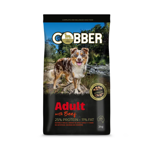 Cobber Adult With Beef 3Kg  