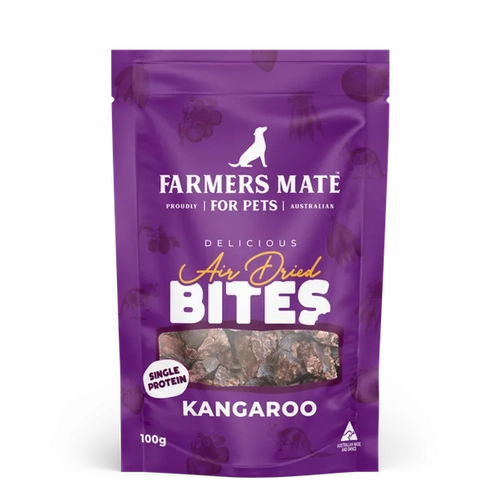 Farmers Mate Kangaroo Air Dried Bites 100G 