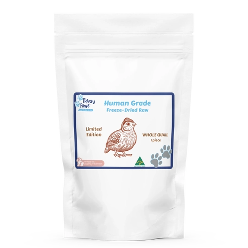 Freezy Paws Freeze Dried Whole Quail 