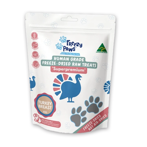 Freezy Paws Freeze Dried Turkey Breast 85G 