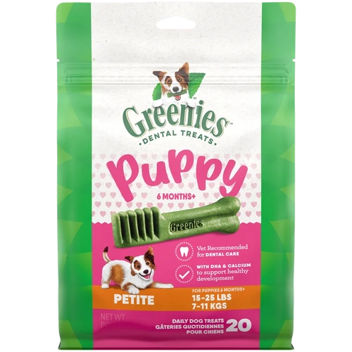 Greenies Puppy Dental Dog Treats Original Petite 340G 