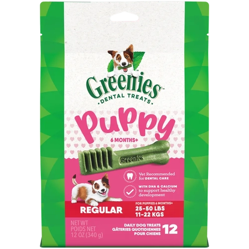 Greenies Puppy Dental Dog Treats Original Regular 340G 