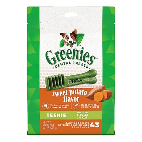 Greenies Canine Sweet Potato Teenie Dental Treats 340G 