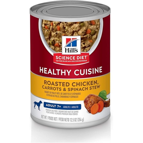 Hills Dog Adult 7+ Chicken & Carrot Stew 354G 12Pk (Om12) 