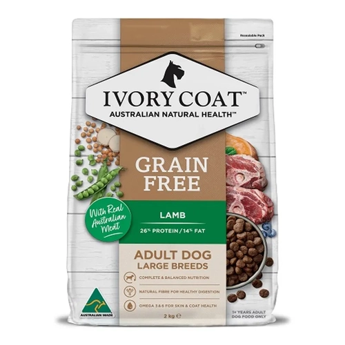 Ivory Coat Gf Adult Dog Large Breed Lamb 2Kg 