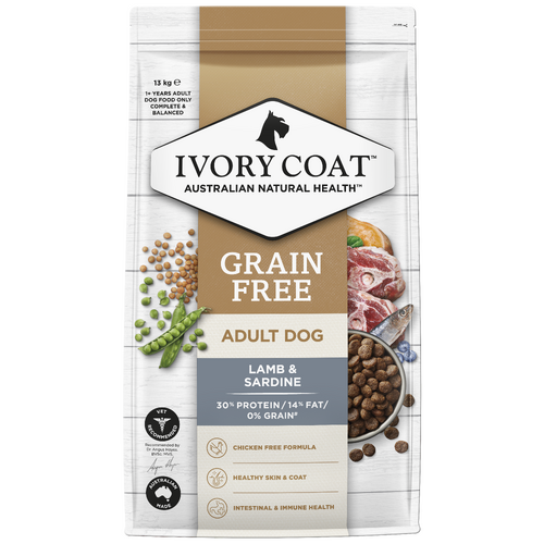 Ivory Coat Gf Lamb And Sardine 13Kg 