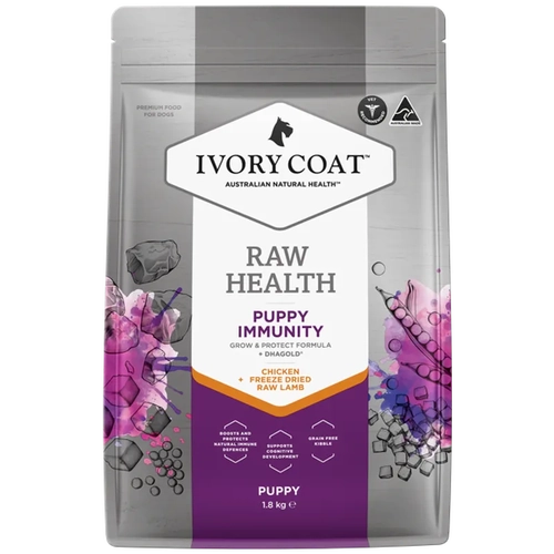 Ivory Coat Raw Health Puppy Immunity 1.8Kg 