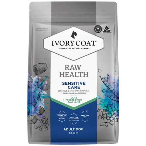 Ivory Coat Raw Health Dog Sensitive Care 1.8Kg 