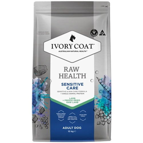 Ivory Coat Raw Health Dog Sensitive Care 10Kg 