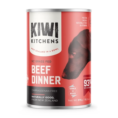 Kiwi Kitchens Dog Beef 375G 9Pk (Om9) 