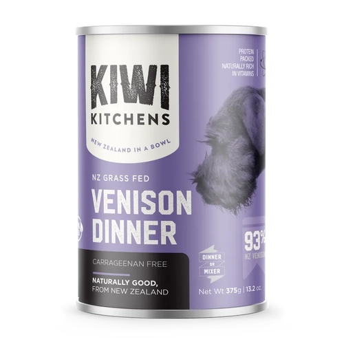 Kiwi Kitchens Dog Venison 375G 9Pk (Om9) 