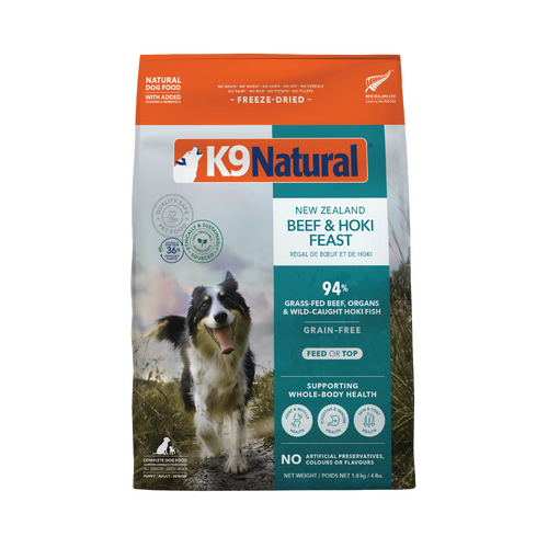 K9 Natural Grain-Free Fd Nz Beef & Hoki Feast 1.8Kg 