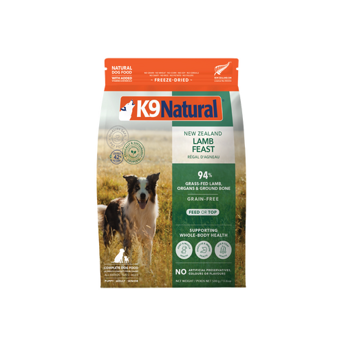 K9 Natural Grain-Free Fd Nz Lamb Feast 500G 