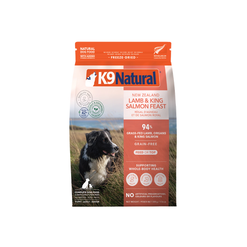 K9 Natural Grain-Free Fd Nz Lamb & King Salmon Feast 500G 