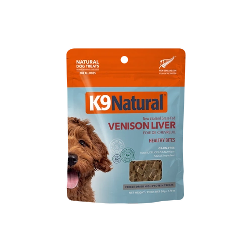 K9 Natural Grain-Free Fd Venison Liver Bites 50G 
