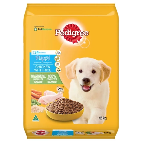 Pedigree Dry Puppy Chicken With Rice 12Kg 