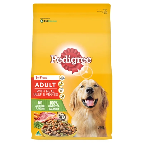 Pedigree Dry Adult With Mince And Vegetables 3Kg 